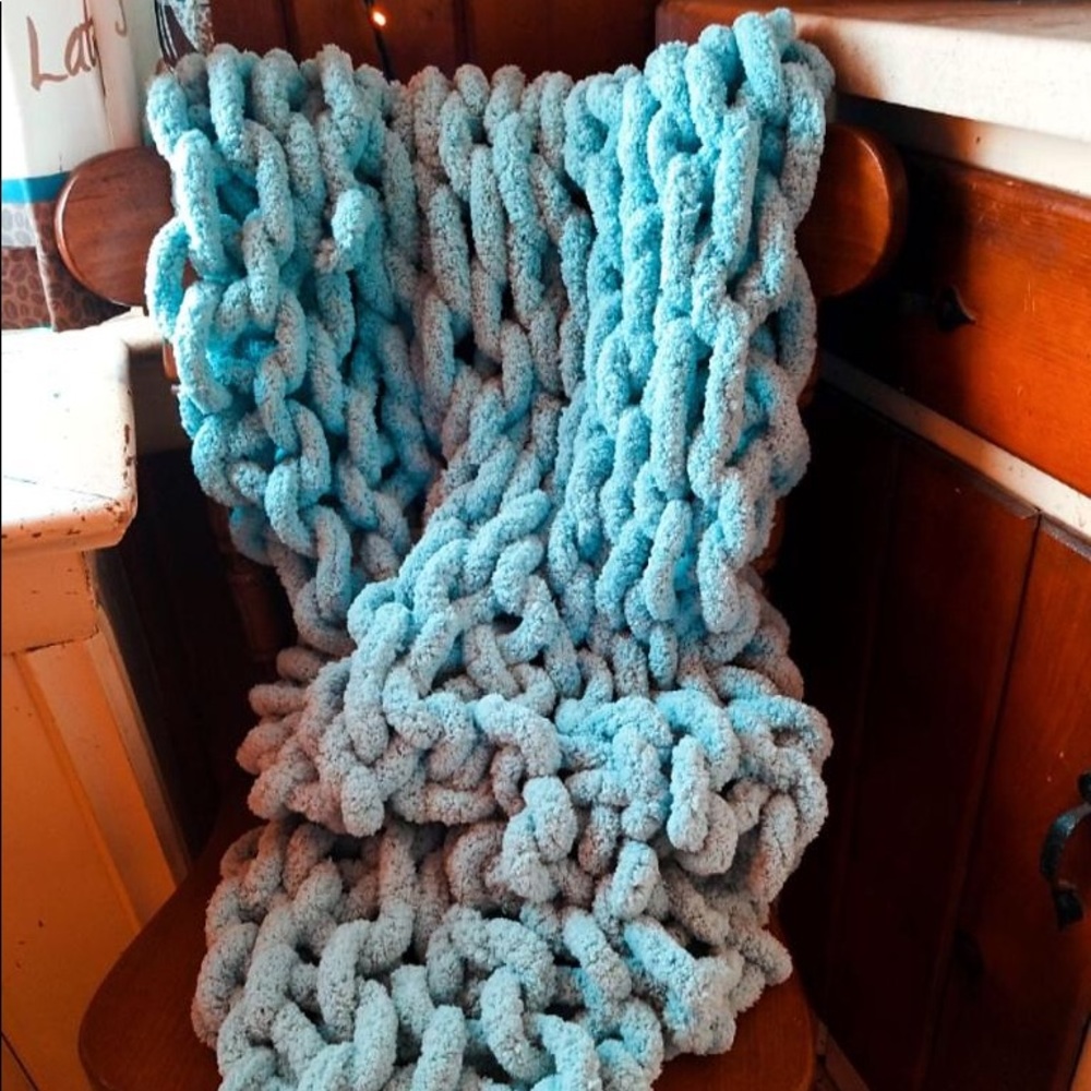 Hand-knitted blanket !!!